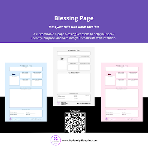 Blessing Page Keepsake